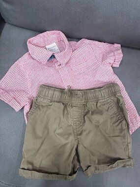 Baby boys shirt 18m and shorts 3T bundle